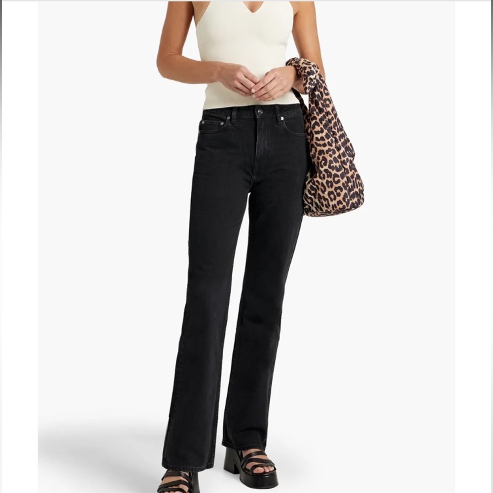 NWT Ganni high rise organic cotton jeans
